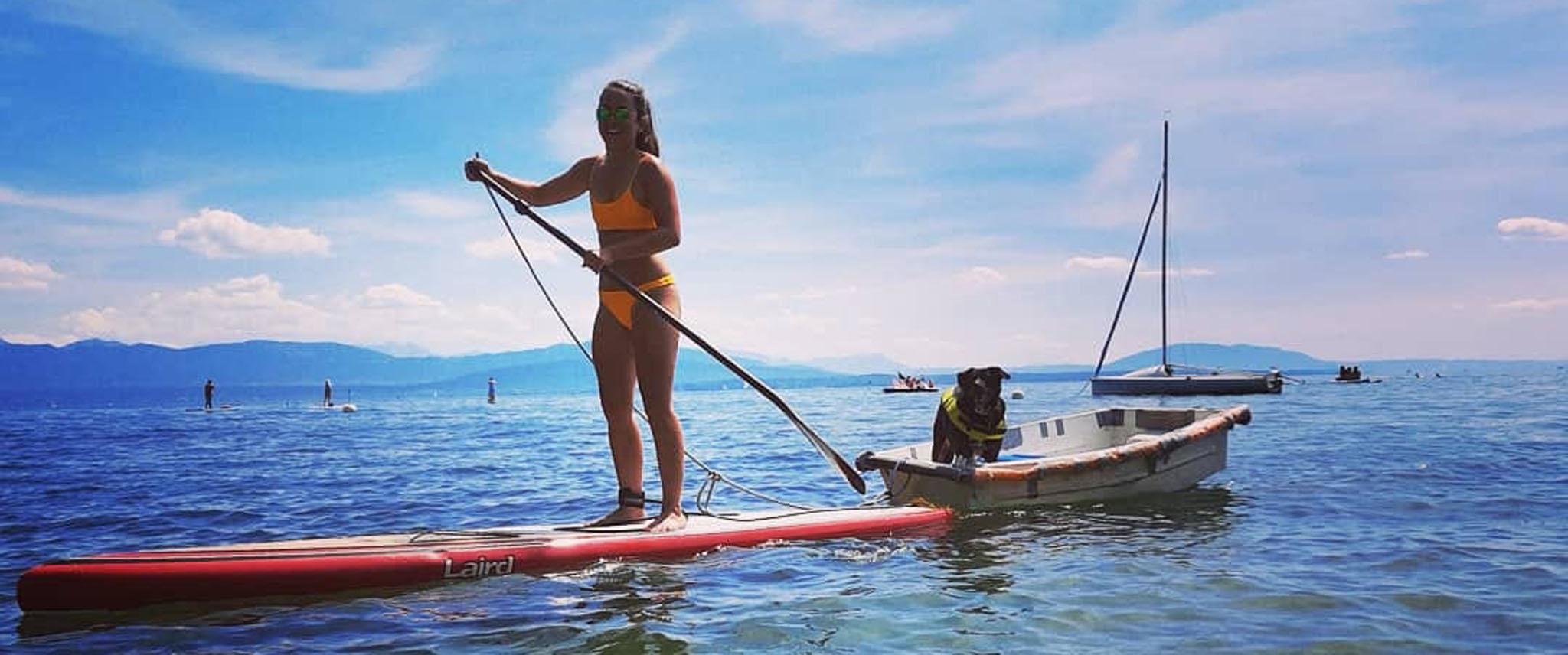 BALADE SUR LE LAC EN STAND UP PADDLE 